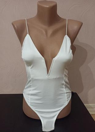 Белое боди от shein