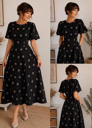 Вінтажна бавовняна сукня максі luis caring of london (made in england) 70-ті, р. s/m