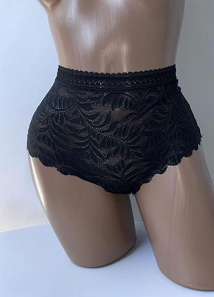Чорні ажурні труси утяжка черные трусы ажурные с утяжкой m&s. l-xl