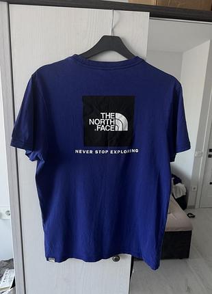 Футболка the north face синя tnf big logo розмір s