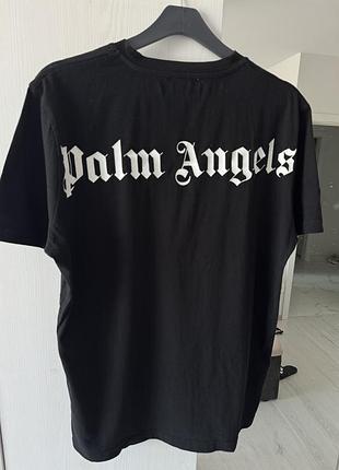 Футболка palm angels чорна big logo розмір m