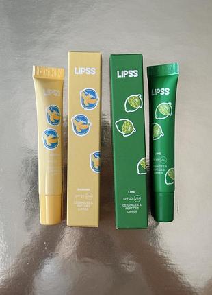 Ліппери блиск для губ lips банан та лайм