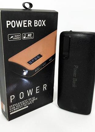 Портативний зарядний пристрій павербанк 50000 mah 3хusb power bank smart tech black