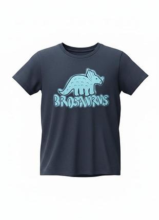 👕 крутая детская футболка brilliant basics "brosaurus" с неоновым динозавром