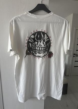 Футболка vans big logo біла розмір m