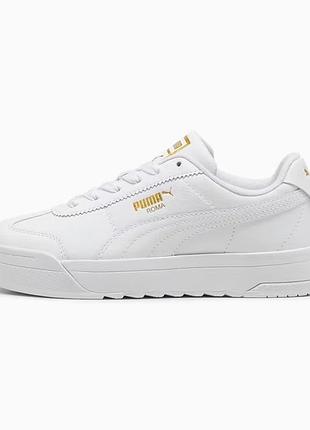 Жіночі кросівки puma roma feminine .розмір:37,5.матеріал:шкіра.колір:білі