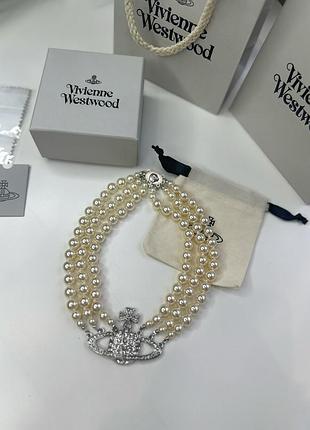 Стильний чокер перлини westwood