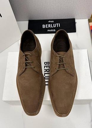 Чоловічі туфлі з натуральної шкіри та замші berluti