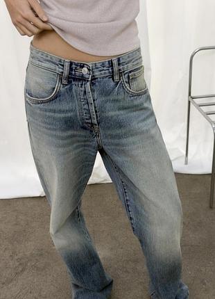 Джинси бойфренд zara