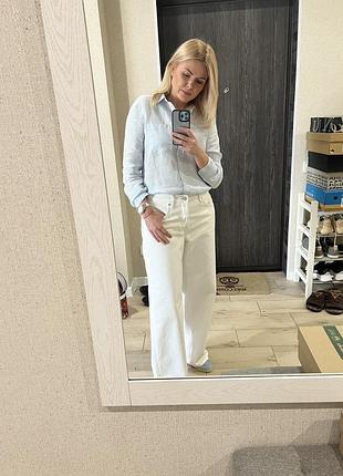 Жіночи джинси h&m , білого кольору, розмір 38,