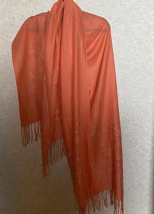 Розкішний шарф палантин pashmina ( шовк+кашемір)