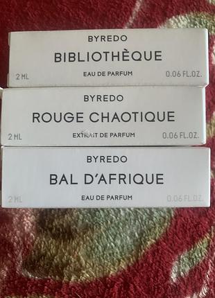 Byredo 2 ml samples