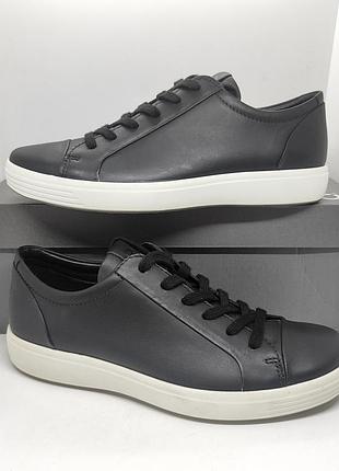 Кожаные кроссовки кеды ecco soft7 оригинал 3