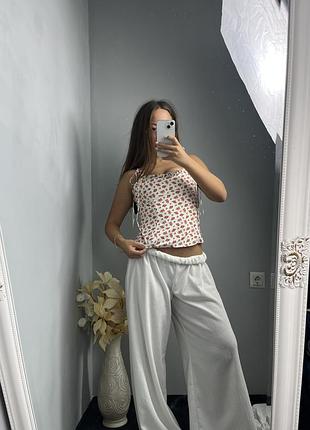 Новий топ корсет від zara в квітковий принт