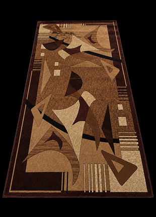 Великий килим karat carpet gold 2х3 м (200х300) бежево-коричневий