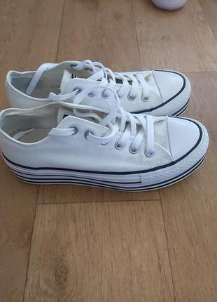Converse all star platform, белые, размер 38 (стелька 24-24.5 см)