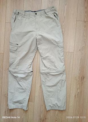 📝  чоловічі трекінгові штани-трансформери карго marks & spencer blue harbour stormwear, розмір 36w/33l (наш l-xl)