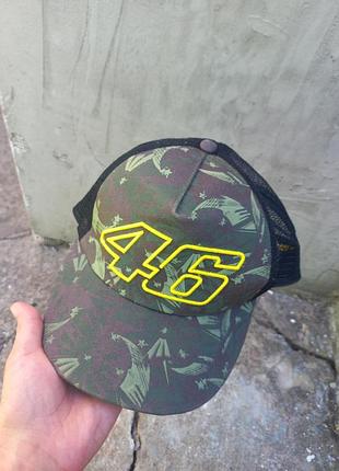 Кепка valentino rossi camo flat peak mesh 46