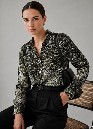 Атласная блуза marks &amp; spencer