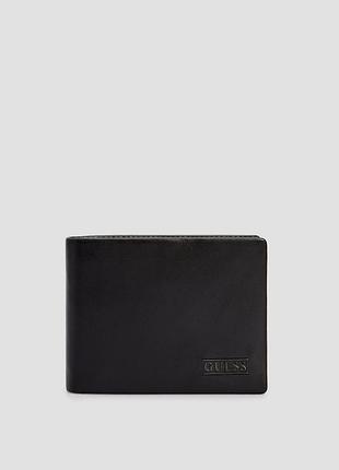 Новий чоловічий чорний шкіряний гаманець guess😍