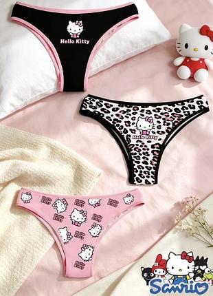 Набір трусиків hello kitty білизна hello kitty трусики hello kitty