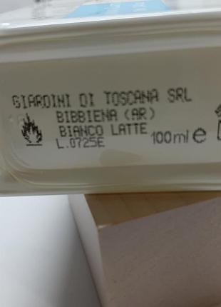 Bianco latte от giardini di toscana 100 мл оригинал 6