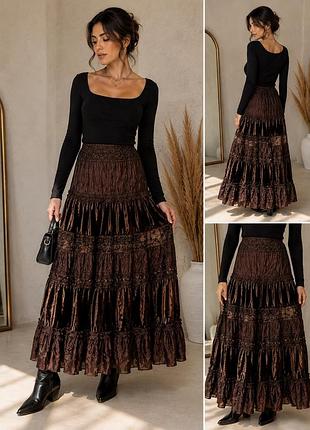 Шикарна ярусна спідниця queenspark (австралія) — boho & romantic style