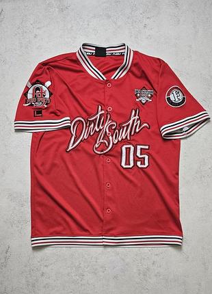 Бейсбольная футболка fubu athletics dirty south #05 baseball jersey