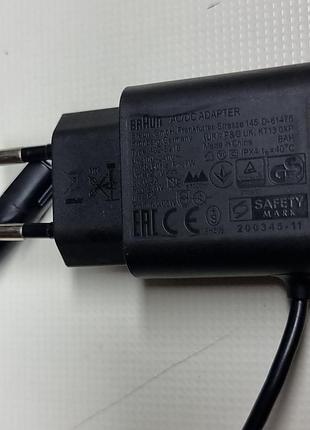 Оригинальное зарядное устройство / блок питания braun type 492-5218 (почти новый) к триммерам и епляторам