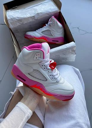 Жіночі кросівки jordan 5 retro gs pinksicle wnba
