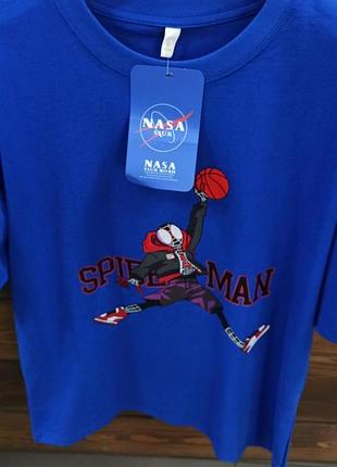 Футболка премиум nasa × jordan style × spider-man 🕷️🏀