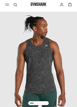 Майка gymshark critical 2.0 tank, size m, состояние идеальный, хорошо тянется, подмышки 50 длина 73