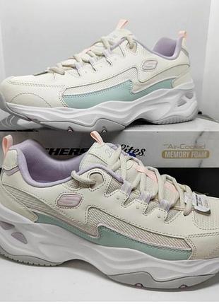 Кожаные кроссовки skechers d’lites goodyear оригинал