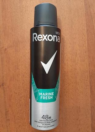 Мужской антиперспирант аэрозоль rexona marine fresh, рексона