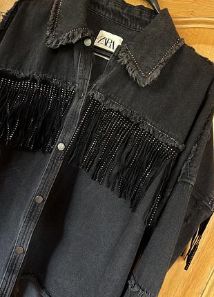 Блискуча рубашка zara, розмір xs