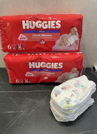 Підгузки памперси-трусики huggies 6