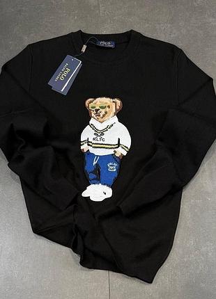 Polo ralph lauren кофта реглан батнік світшот чорний светр