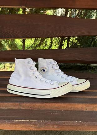 Кеди converse all star оригінал, конверси білі, кросівки