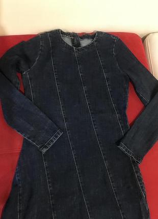 Джинсовое асимметричное платье  pull&bear 3