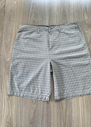 Мужские хлопковые шорты в клетку quicksilver waterman collection