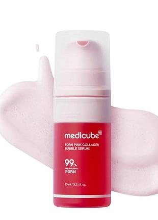 Коллагеновая сыворотка-пенка с pdrn medicube pdrn pink collagen bubble serum 95 мл