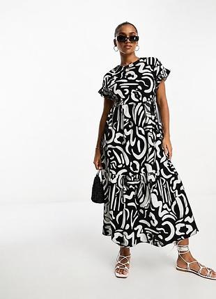 🥰 сукня в геометричний принт new look 20 бавовна