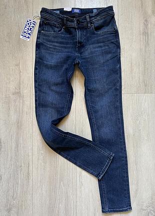 Нові джинси на хлопчика 12 років, сині, скіні, jack&jones