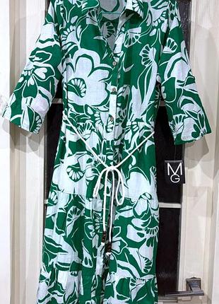 Сукня mlle gabrielle розмір м/s 100%cotton з яскравим квітковим прінтом