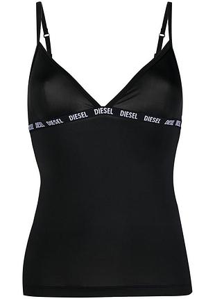 Майка топ жіноча diesel чорна з логотипом