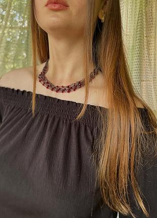 Вінтажне багатошарове намисто від американського бренду 1928 jewelry