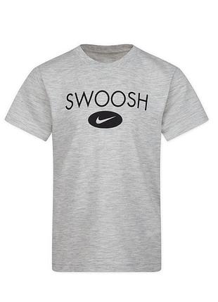 Футболка nike swoosh grey для мальчиков серый (nsw swsh grey lav25 (74-80 см (12 мес))