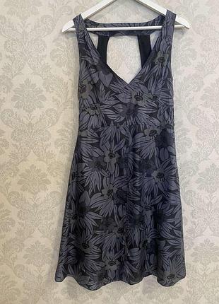 Шовкова сукня міні diesel (100% silk) з ефектною спинкою розмір l