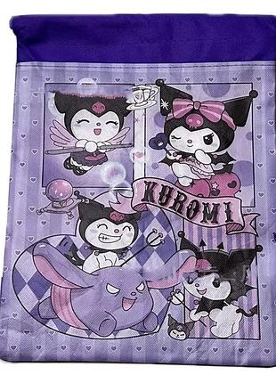 Сумка дитяча для шкільного взуття kuromi sanrio