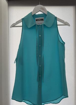 Шовкова блуза moschino couture! milano